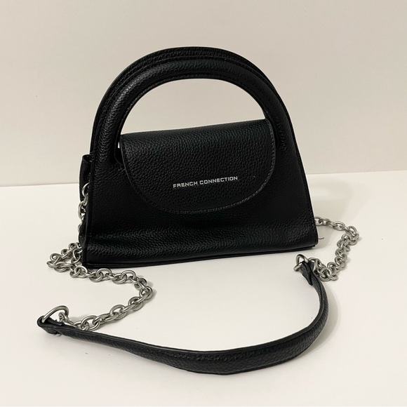 French Connection Gracie Pebble Cut Out Handle Vegan Crossbody Bag - Picture 1 of 16